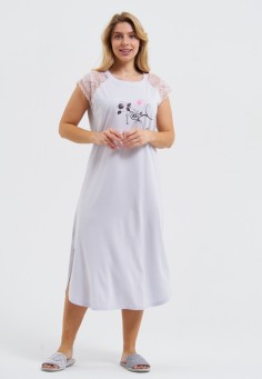Ночная сорочка женская El Fa Mei, артикул 7043-3 ПТИЧКИ