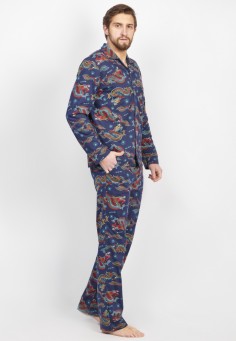  Пижама мужская с брюками El Fa Mei, артикул 5338 ДРАКОН